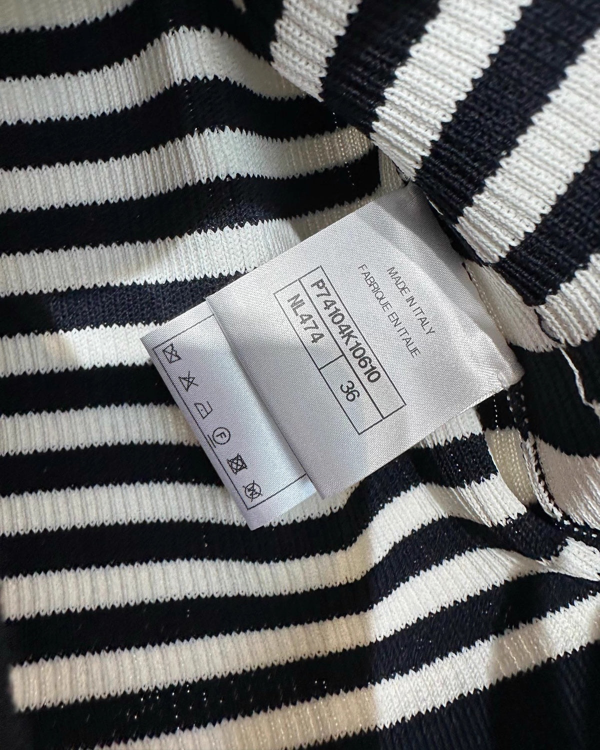 Chanel 23C Striped Tank Top