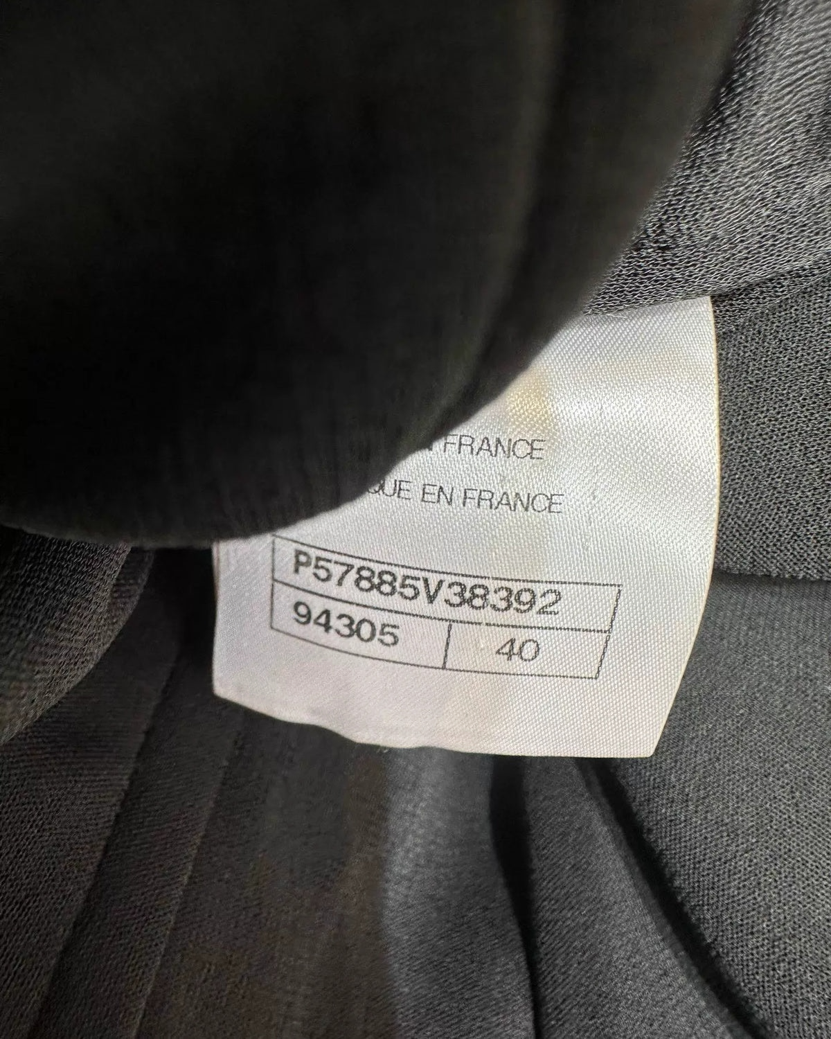 Chanel 18C Tweed-Trim Long-Sleeve Top