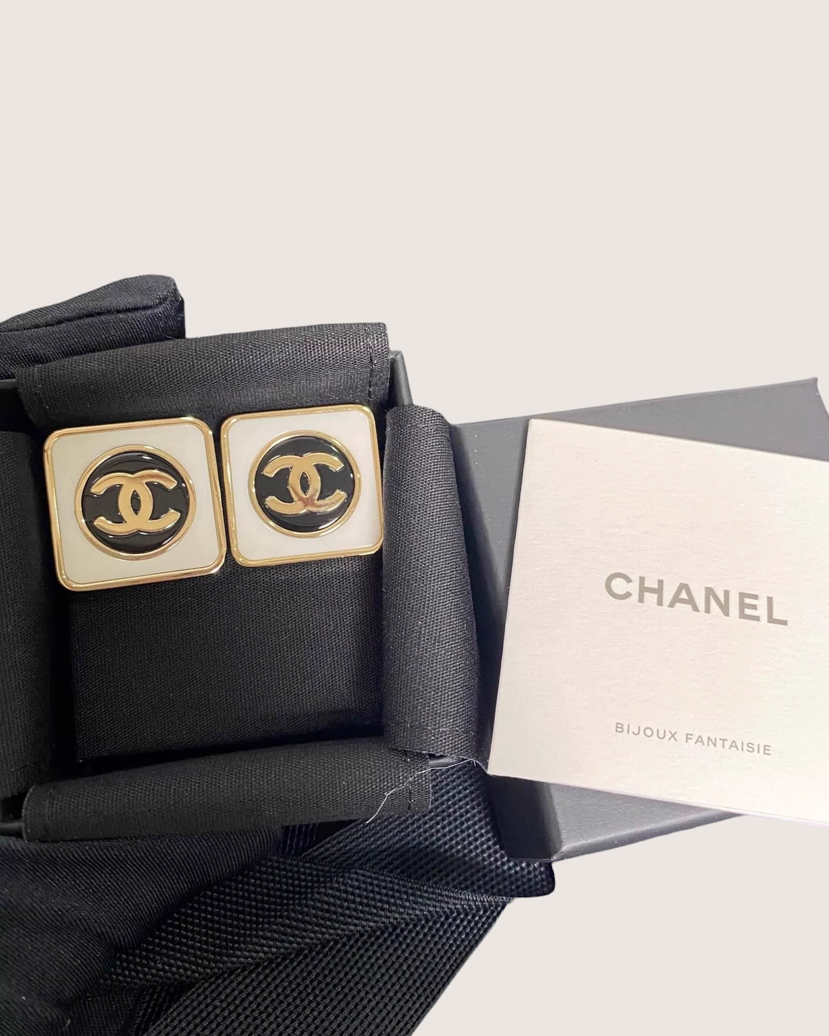 Chanel Square CC Earrings
