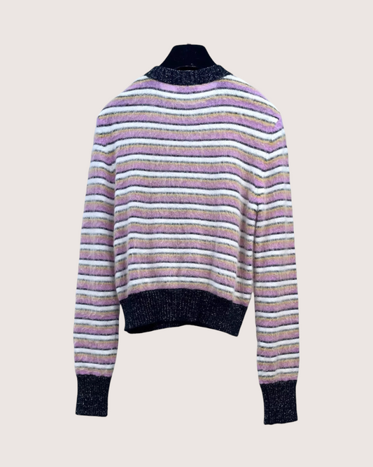 Chanel 22A Striped Sweater