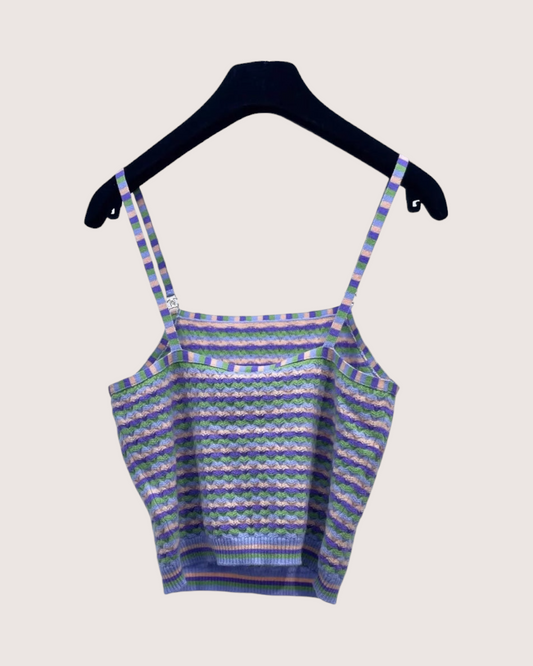 Chanel 24A Striped Camisole Top