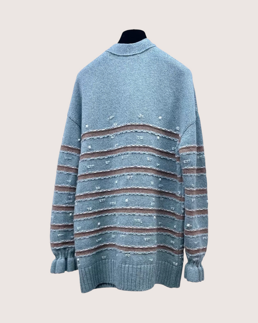 Chanel 24K Striped Cardigan