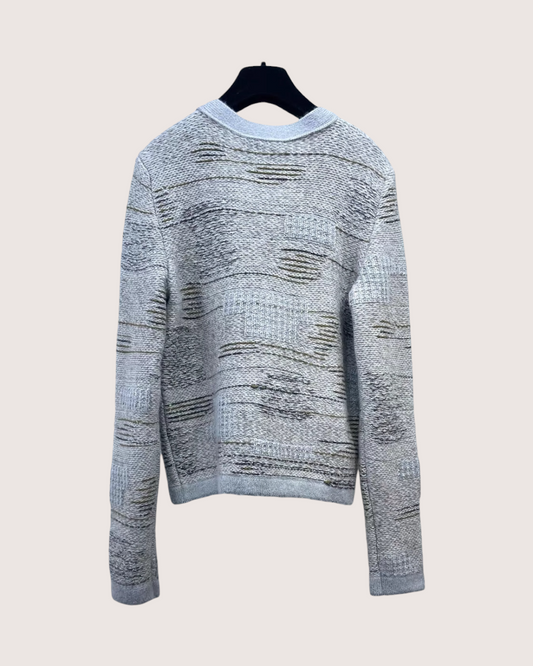 Chanel 25B Sequin Cashmere Cardigan