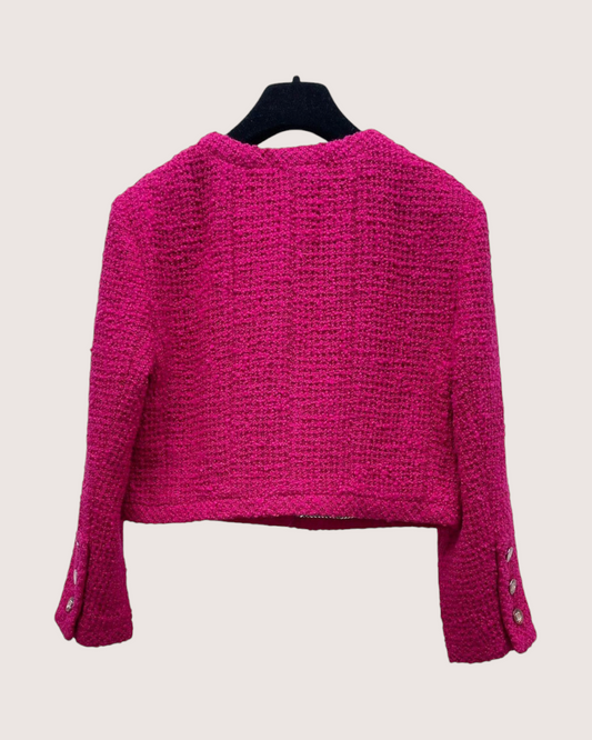 Chanel 21K Cropped Tweed Jacket