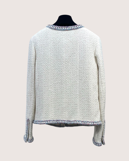 Chanel 20C Braid-Trim Tweed Jacket