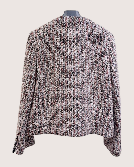 Louis Vuitton Tweed Jacket Beige/Ecru, Red, Multicolor FR 36