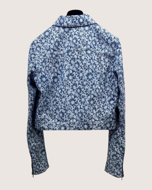 Chanel 24B Denim Logo Jacket - view 2