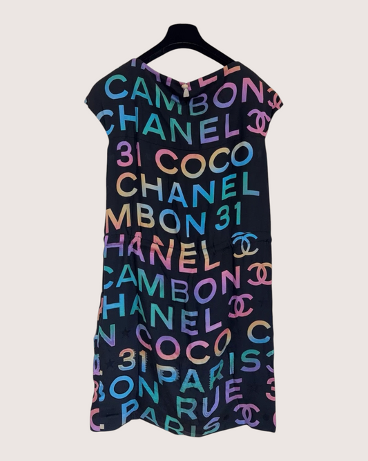 Chanel 24C Mini Dress - Black, Multicolor, view 2