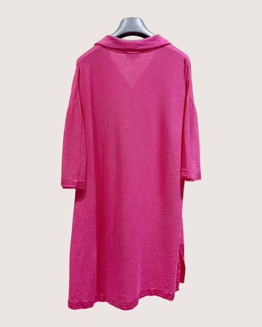 Chanel 21P Eyelet-Pocket Mid-Length Dress - Pink, view 2