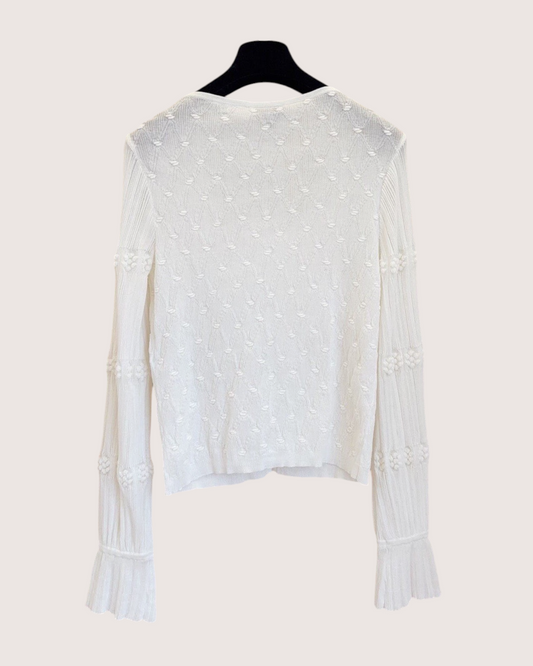 Chanel 24S Cardigan White FR 36