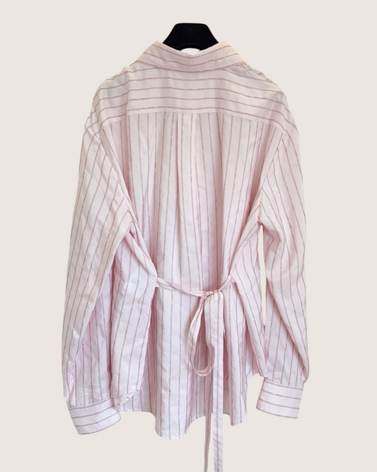Chanel 26B Striped Shirt Pink, Red FR 42