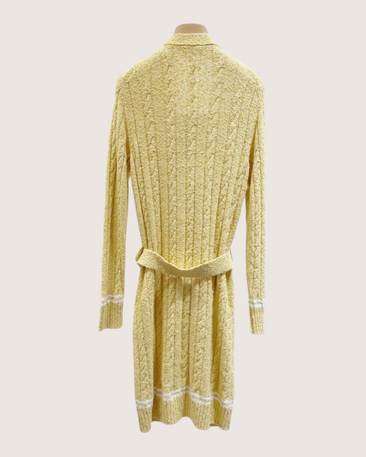 Chanel 22P Bouclé Cardigan Yellow, White FR 34