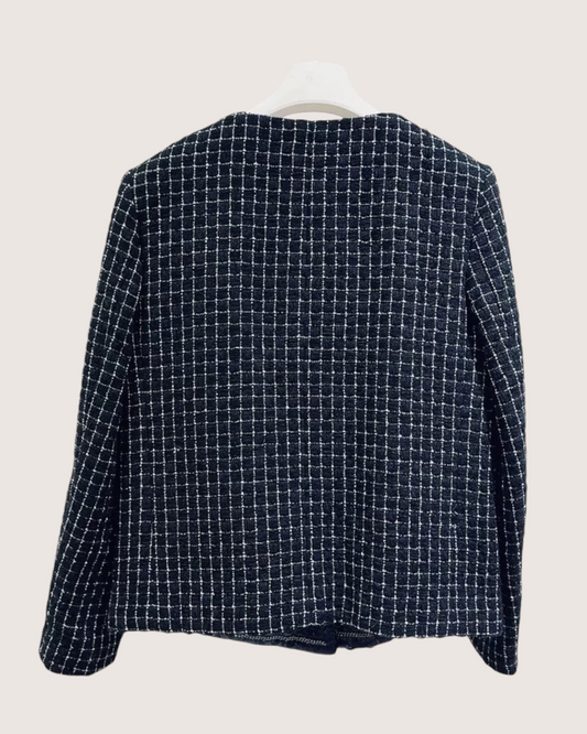 Chanel 16S Tweed Jacket - Black, White, view 2