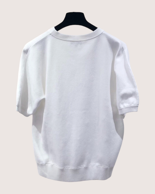 Chanel 18S Crystal-Droplet Top - White, view 2