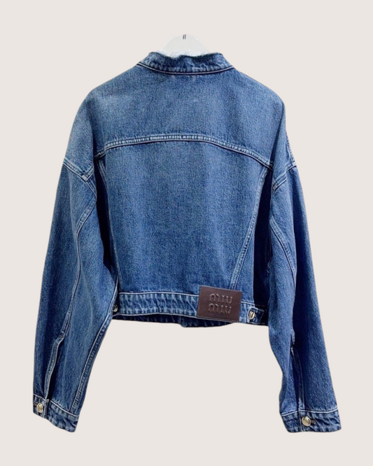 Miu Miu Denim Jacket - Blue, view 2