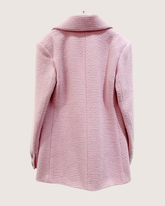 Chanel 22K Tweed Jacket Pink FR 36