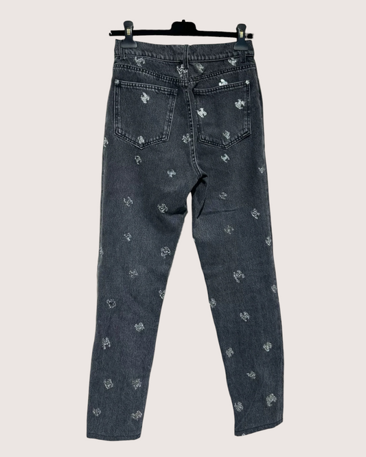 Chanel 21K CC Straight Denim Jeans - Black, view 2