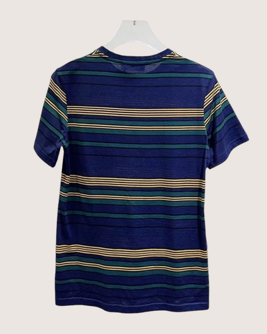 Miu Miu Striped T-Shirt Navy, Green, Multicolor FR 36