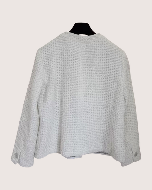 Chanel 23P Tweed Jacket White FR 40 - view 2