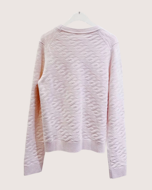 Hermès Wool Logo Sweater Pink FR 40