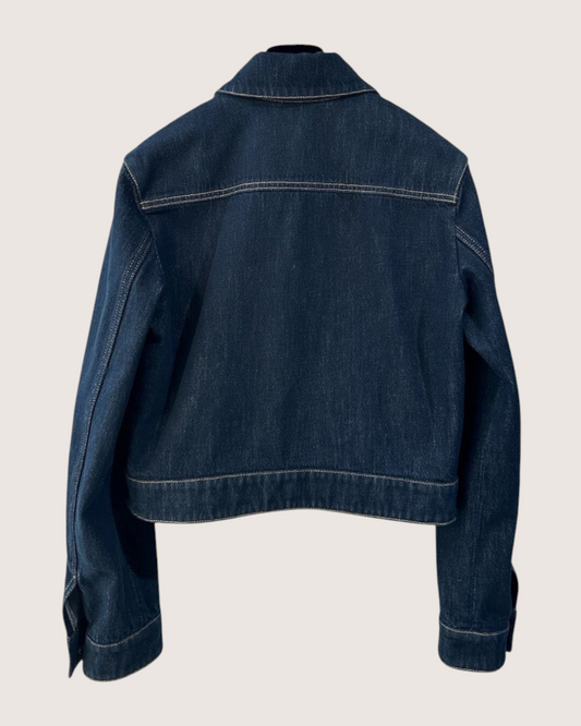 Chanel 25V Denim Jacket Navy FR 42