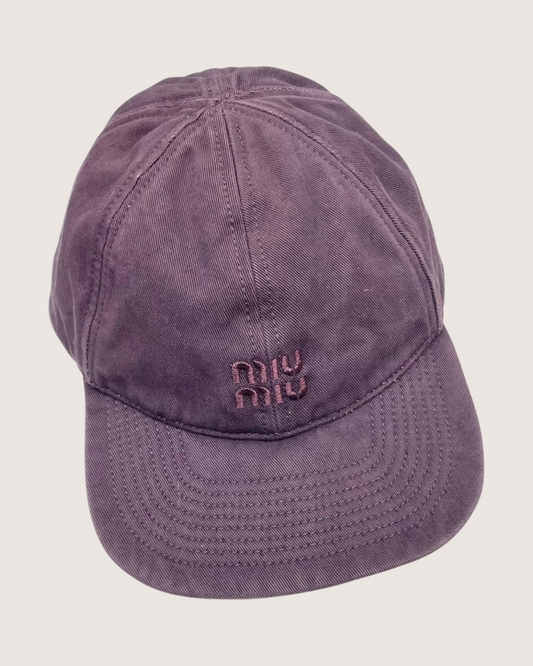 Miu Miu Logo Baseball Cap