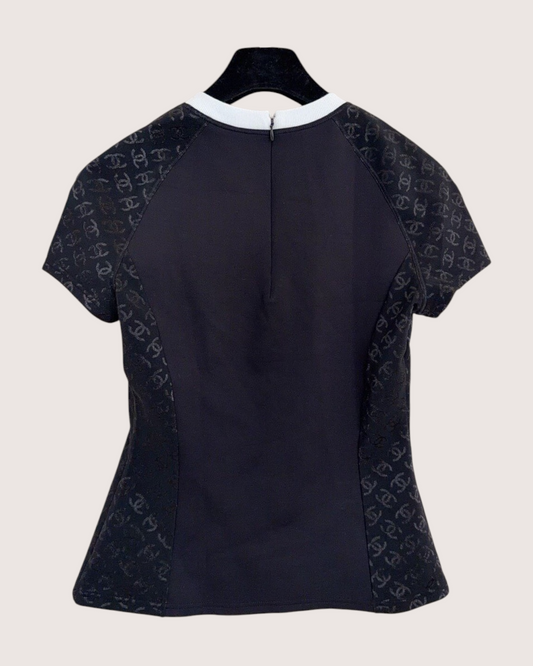 Chanel 24C Logo Top Black, White FR 40