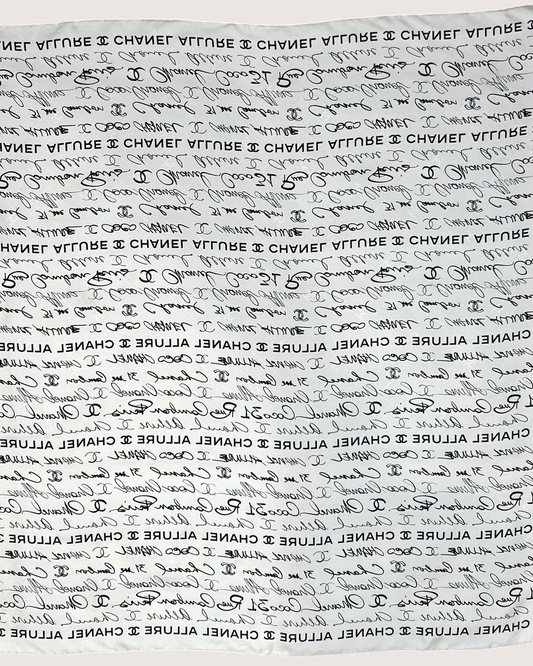 Chanel 23S Monogram Logo Silk Scarf - view 2