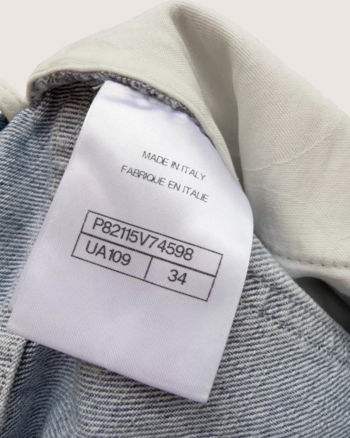Chanel 26S Denim Mid-Length Skirt Blue FR 34