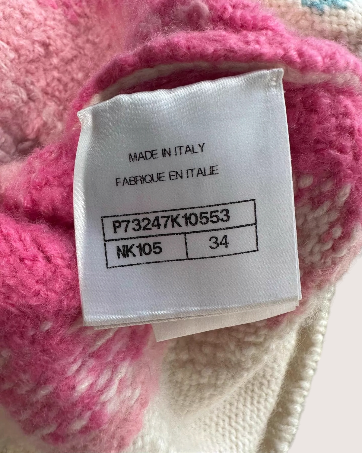 Chanel 22N Coco Neige ‘5’ Print Cashmere Sweater