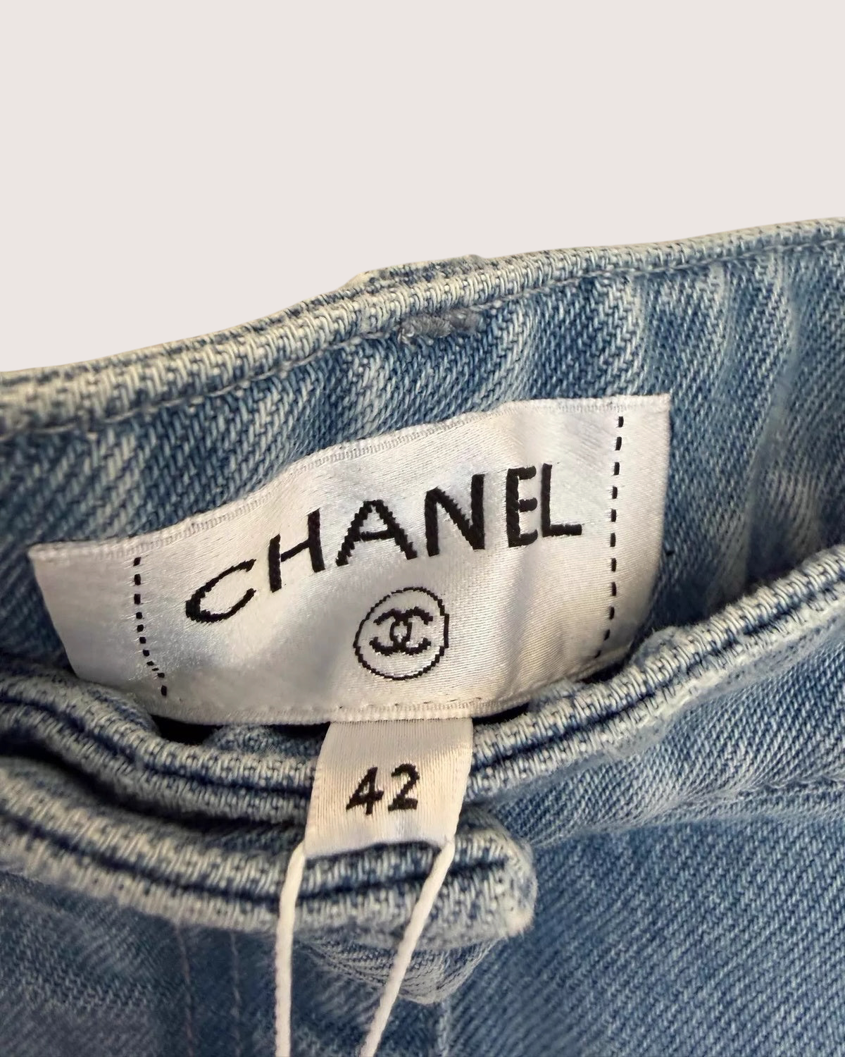 Chanel 25S Wide-Leg Denim Jeans