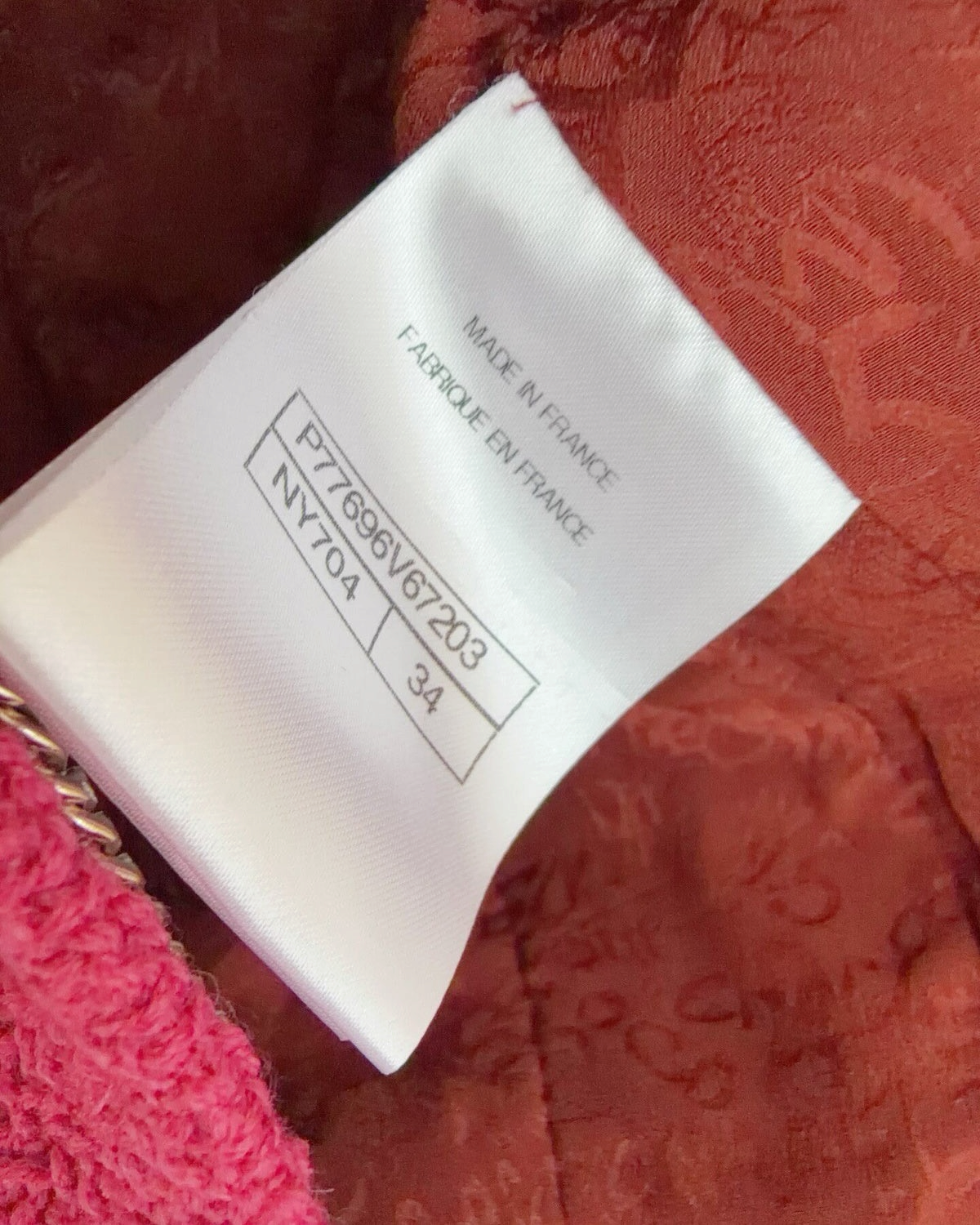 Chanel 24A Tweed Jacket Pink FR 34