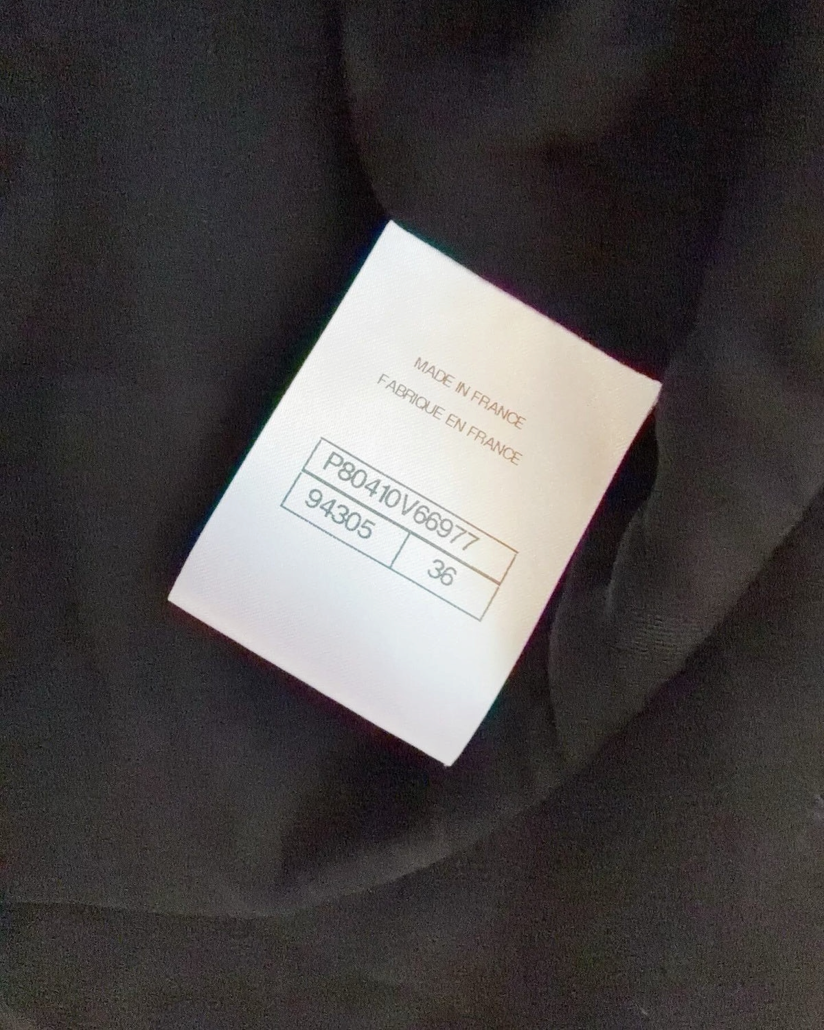 Chanel 25B Ruffle Jacket Black FR 36