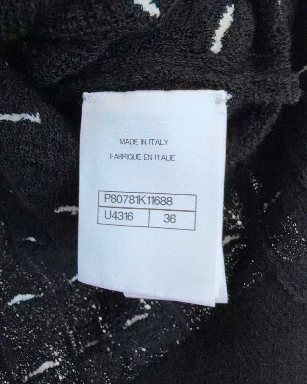 Chanel 25K Bow Short-Sleeve Top Black, White FR 36