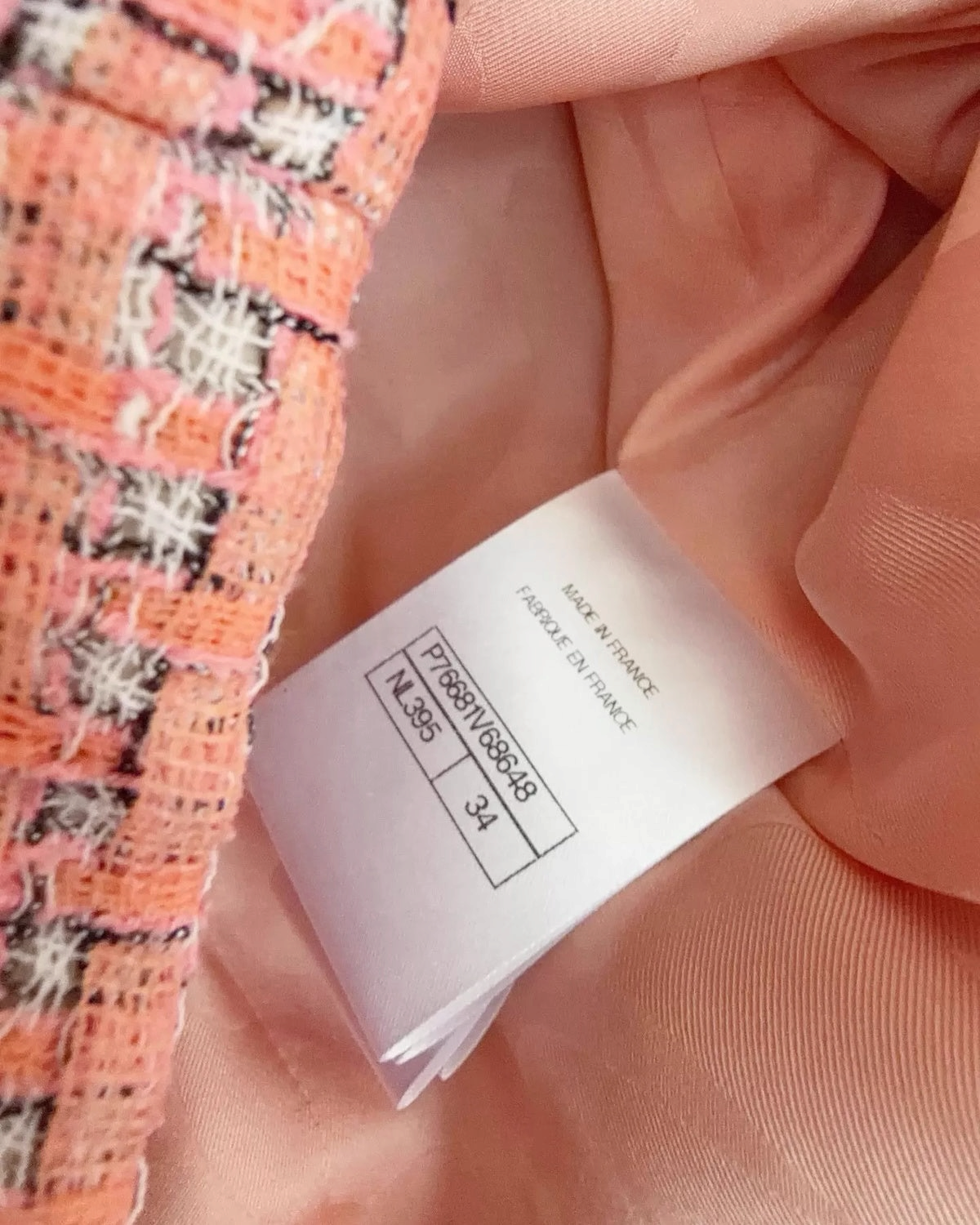Chanel 24P Collared Braid-Trim Tweed Jacket