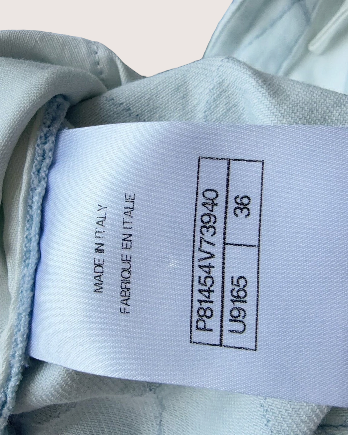 Chanel 26M Coco Beach Cargo Wide-Leg Denim Jeans Blue FR 36