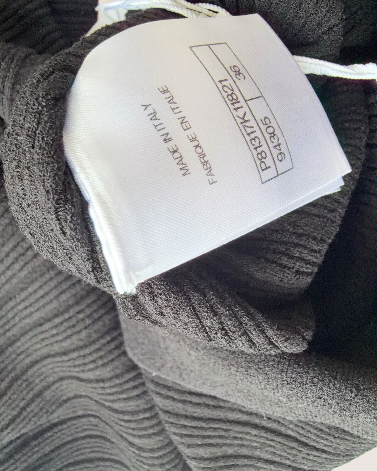 Chanel 26P Ribbed Polo Maxi Dress Black FR 36