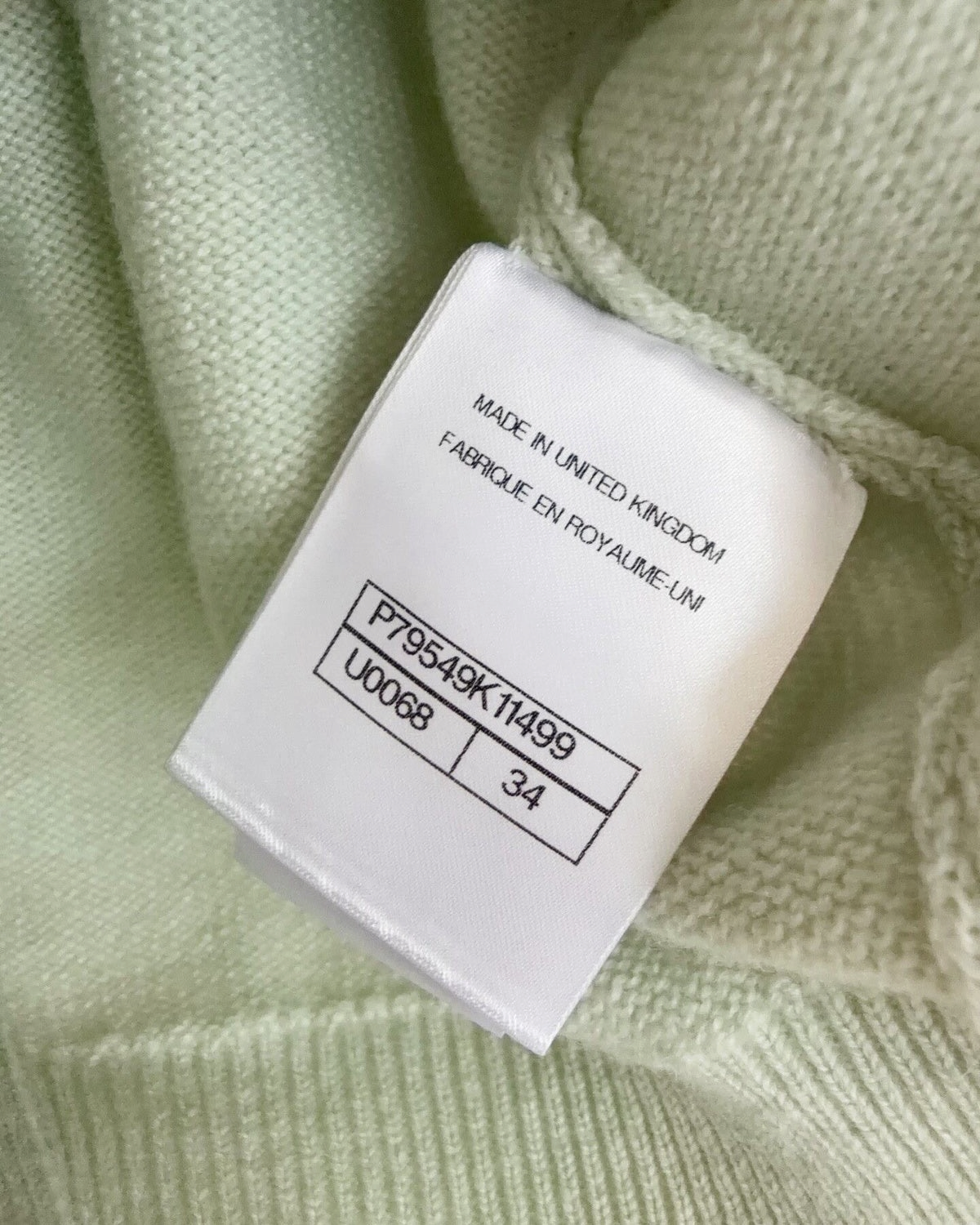 Chanel 25S Cashmere Two-Way Cardigan Green FR 34