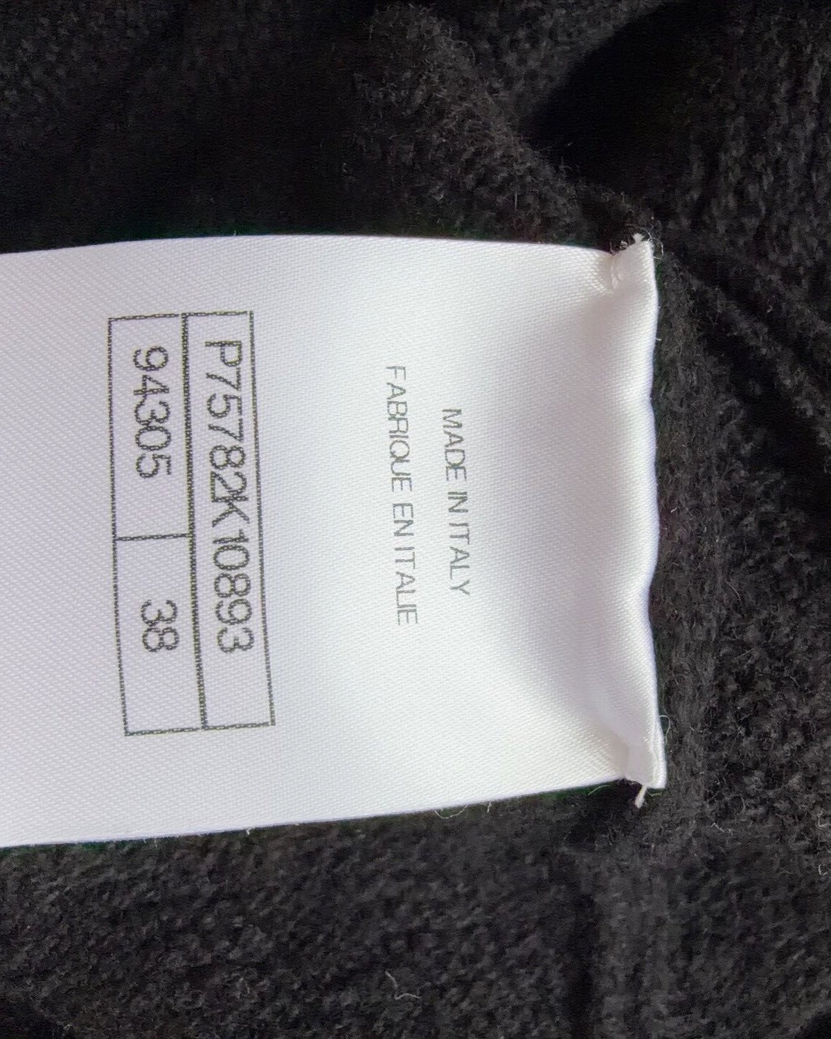 Chanel 23B Cashmere Chain-Trim Sleeveless Mini Dress Black, Gold FR 38
