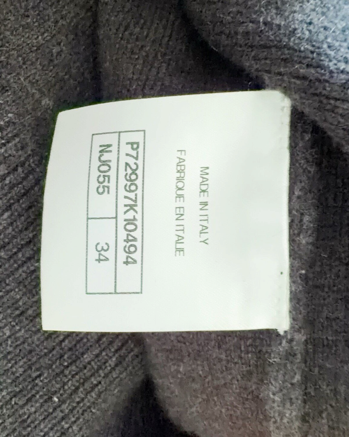 Chanel 22A CC Cashmere Cardigan Black, Silver FR 34