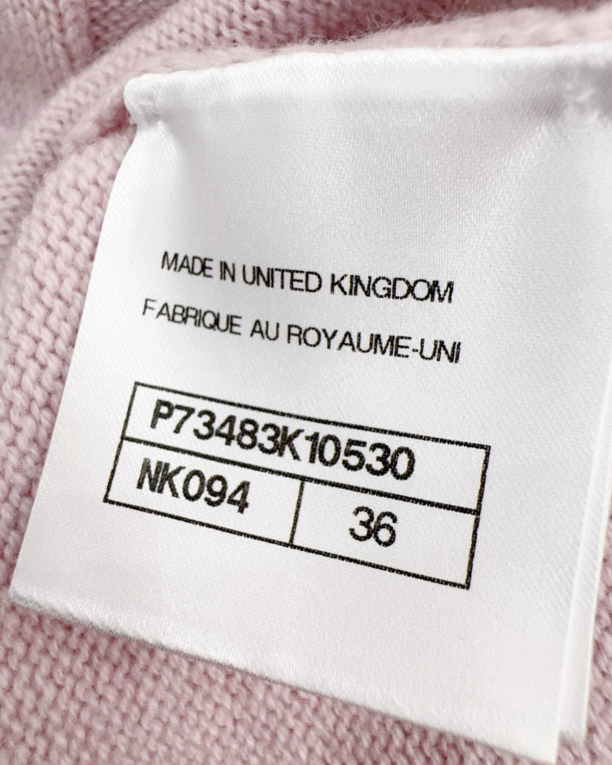 Chanel 22B Cropped Cardigan Pink FR 36