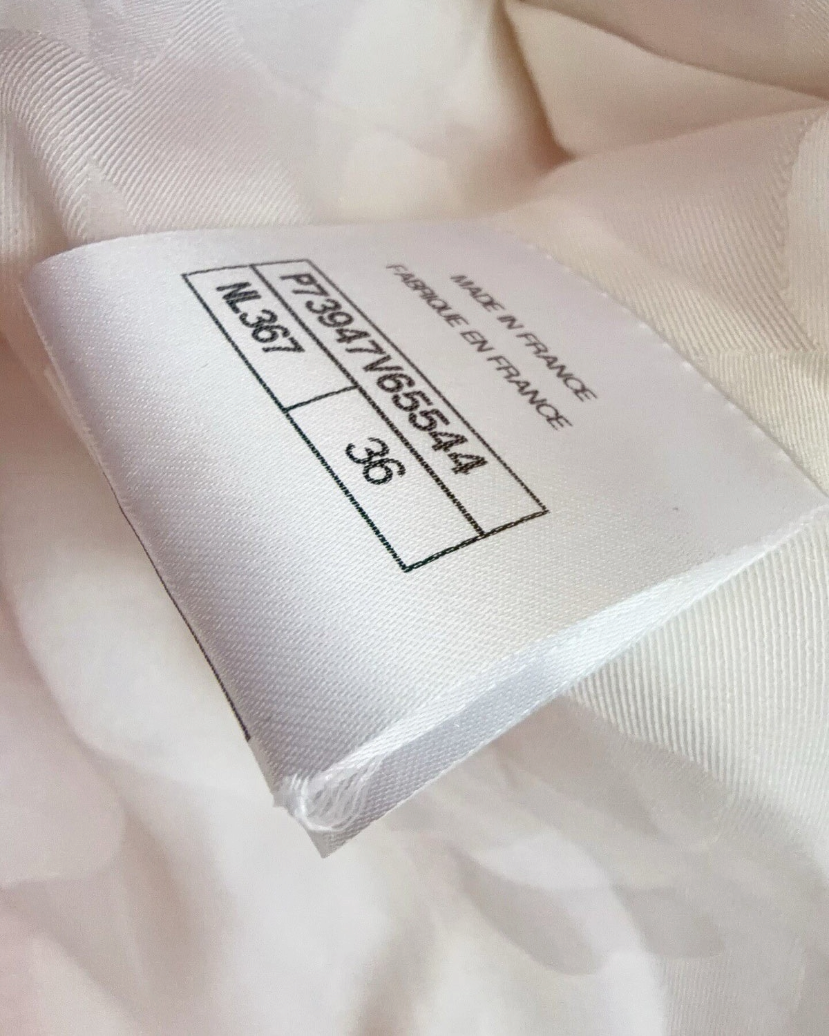 Chanel 23C Windowpane Tweed Four-Pocket Jacket White, Pink FR 36
