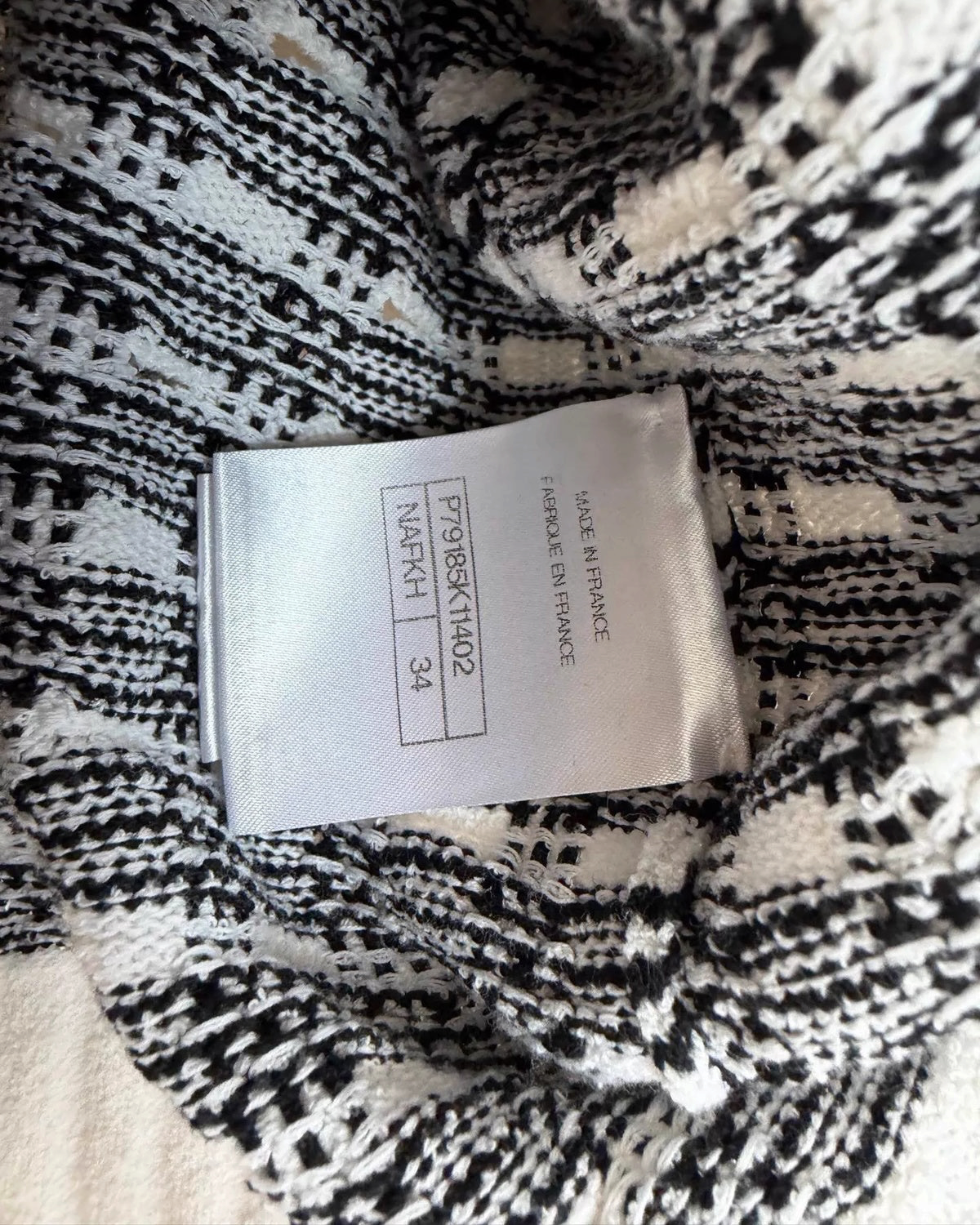 Chanel 25P Striped Cardigan