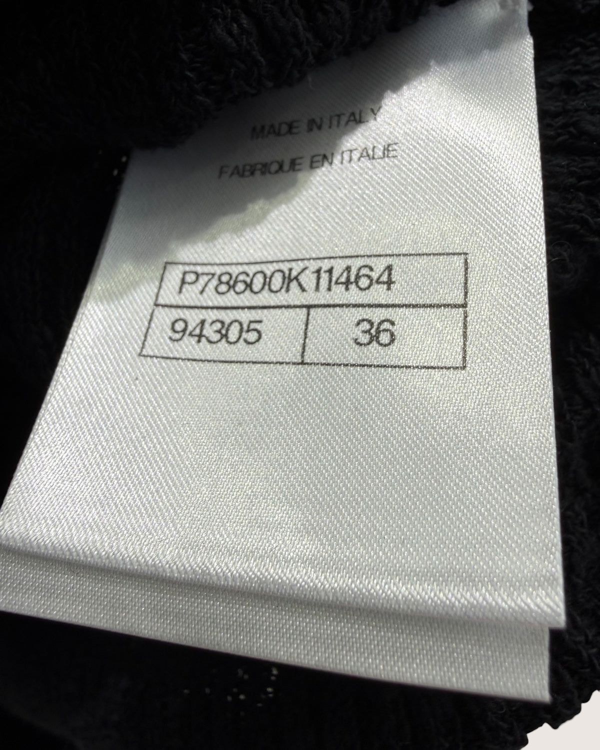 Chanel 25M Coco Beach Long-Sleeve Cardigan Black FR 36