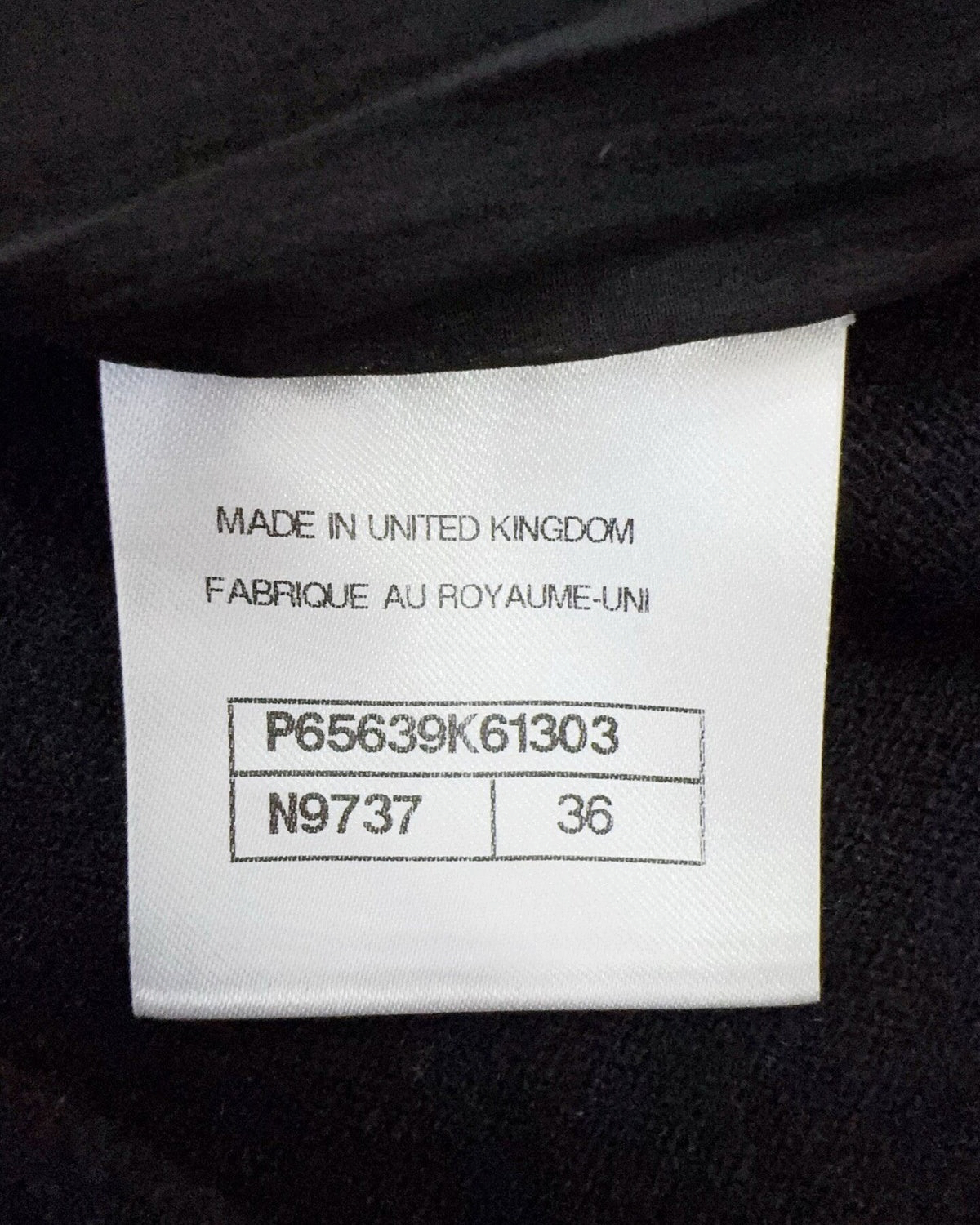 Chanel 20K Cashmere Embellished Cross Sweater Black, Pink, Multicolor FR 36