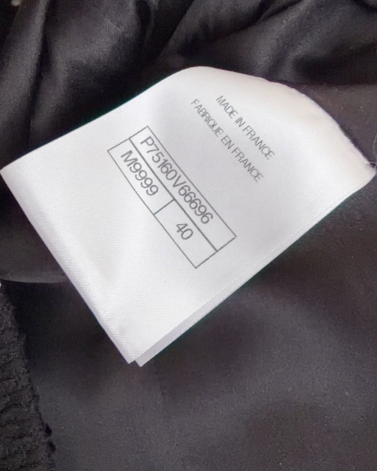 Chanel 23A Tweed Coat Black, White FR 40