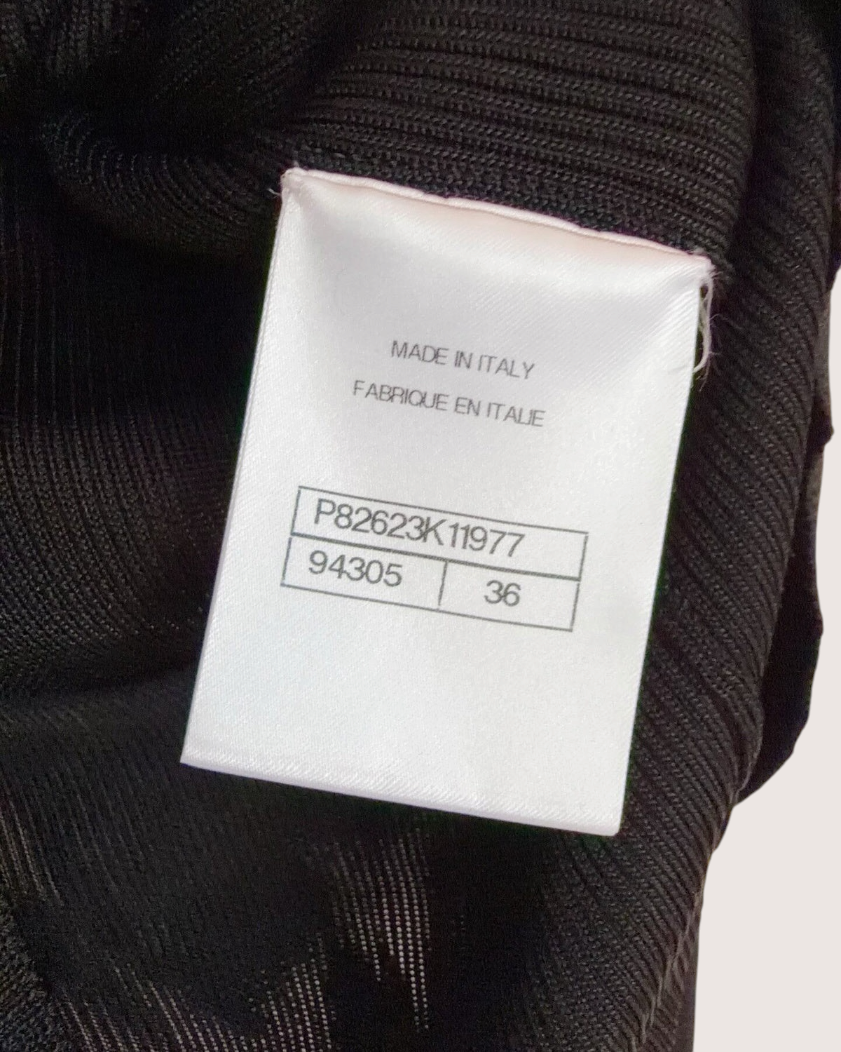 Chanel 26A CC Ribbed Cardigan Black FR 36