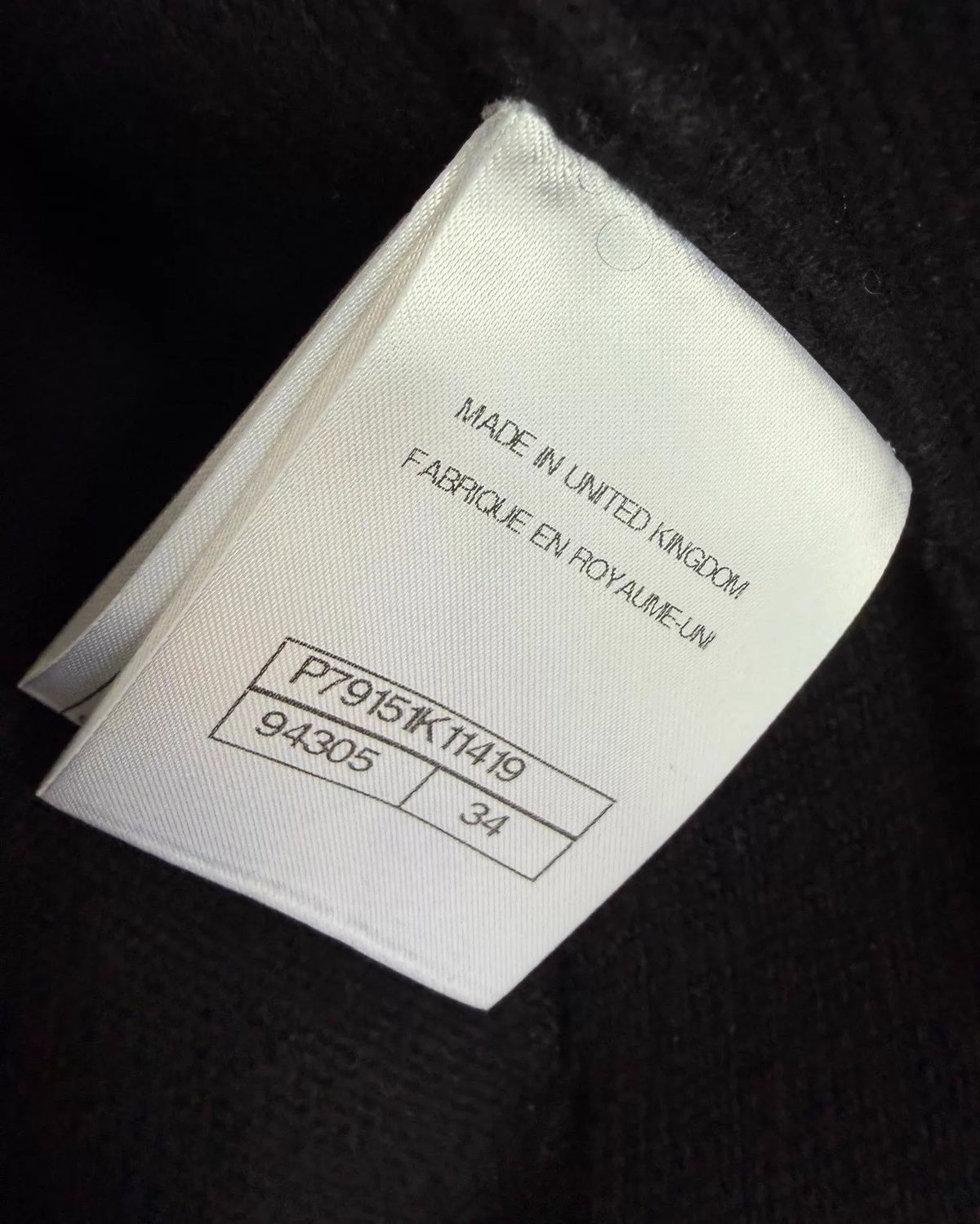 Chanel 25C Zipper Shoulders Cashmere Jacket