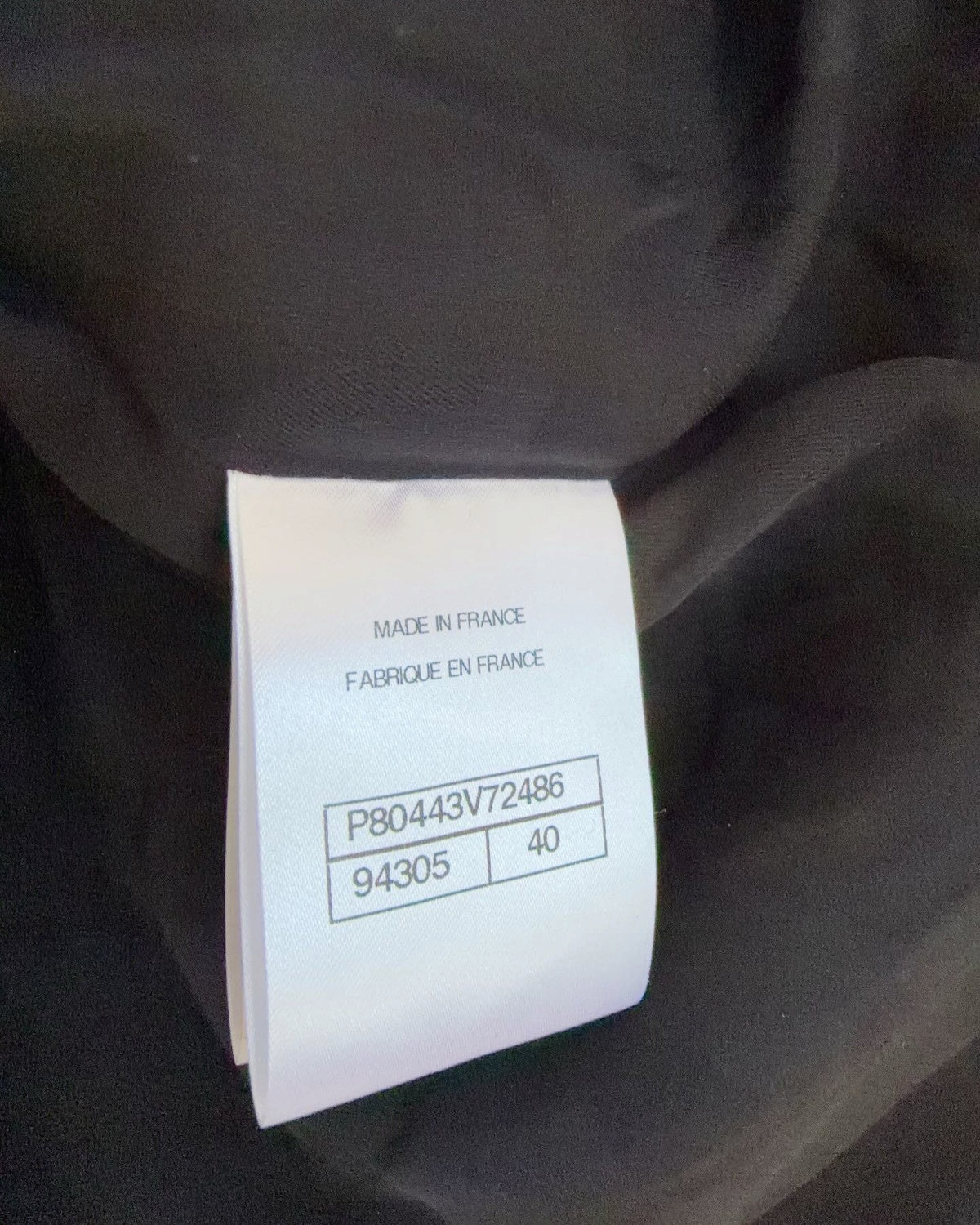 Chanel 25B Hooded Tweed Jacket Navy, Black FR 40