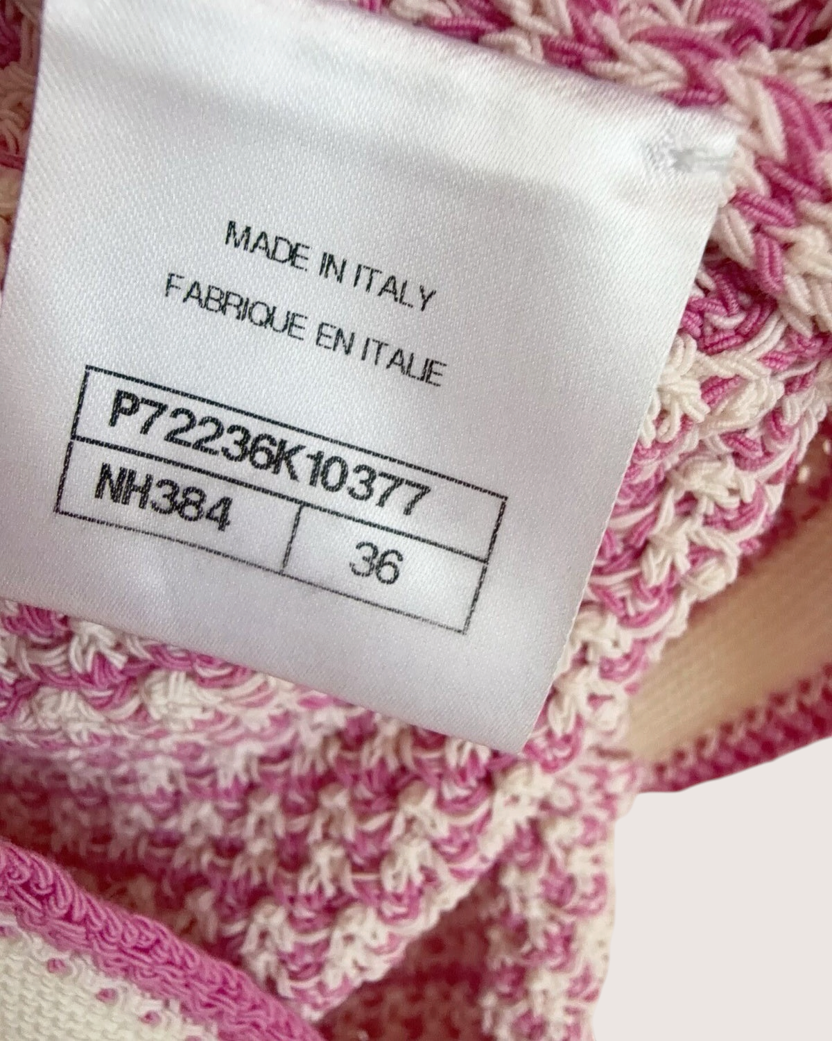 Chanel 22P Sleeveless Four-Pocket Mini Dress Pink, Beige/Ecru FR 36